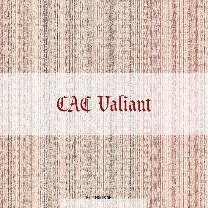 CAC Valiant example
